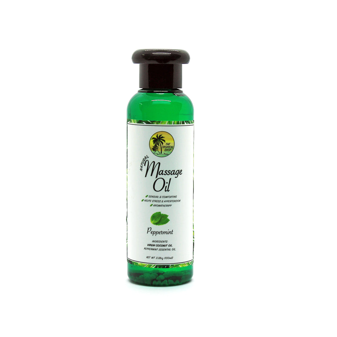 Natural Massage Oil Peppermint The Tropical Shop